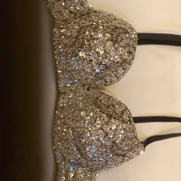 SOLD SOLD Sequin BLING  Concert party sexy Bra - Picture 5 of 8